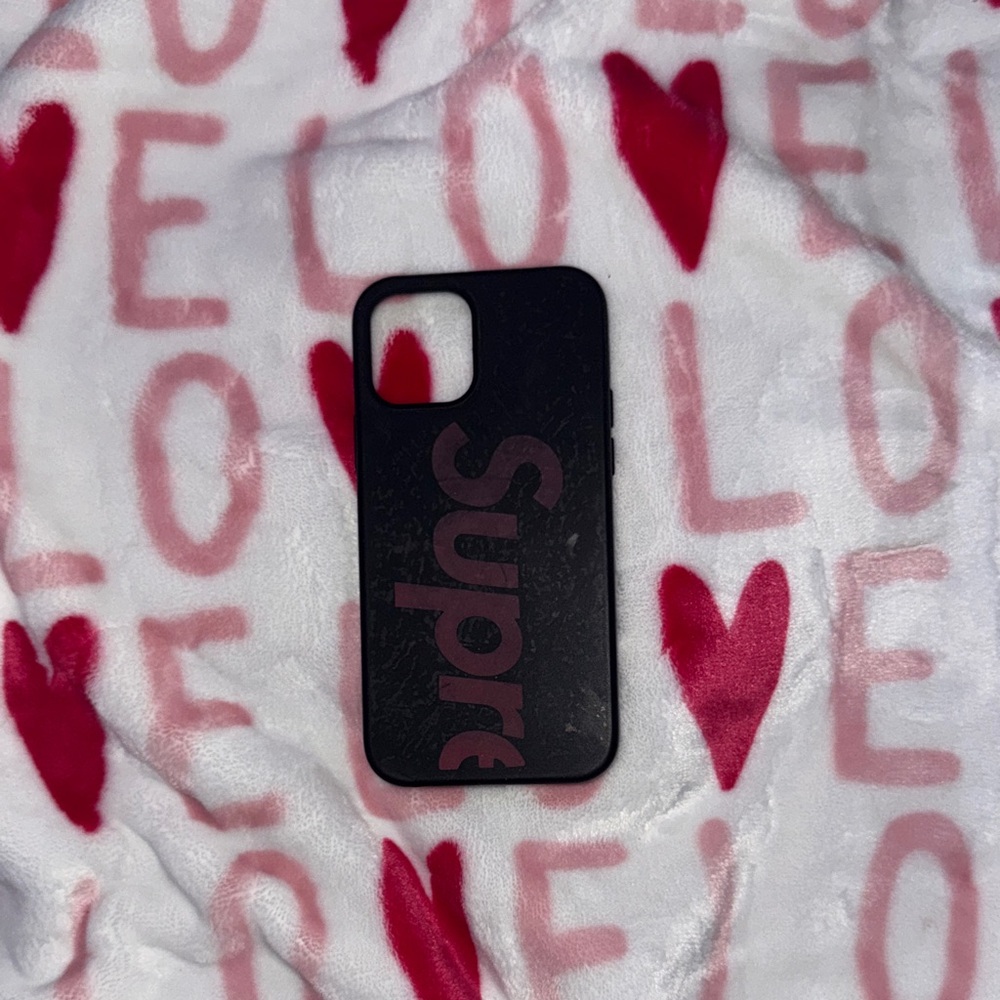 Supreme Black and Red Phone Case